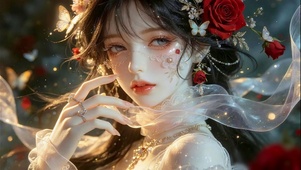 唯美深邃眼眸少女