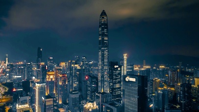 高楼夜景
