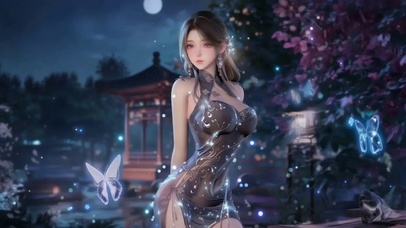 月下蝶影赴清欢