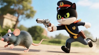 墨猫警长追老鼠