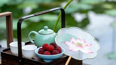 休闲茶座带鱼屏