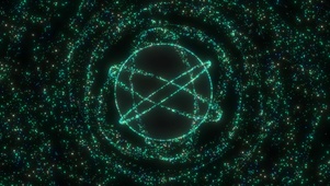 3D粒子环绕球