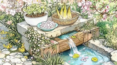 护眼花草树木带鱼屏