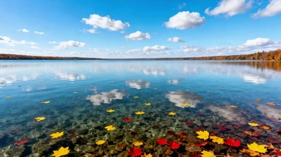 清澈治愈湖水4K