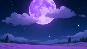 夜景星空树木带鱼屏
