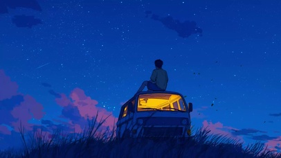 夜晚的星空