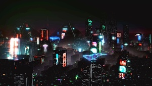 未来科技赛博夜城
