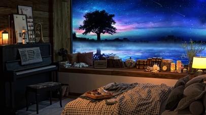 唯美银河流星夜