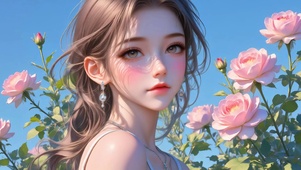 动态治愈美女