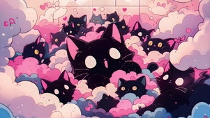 云朵黑猫