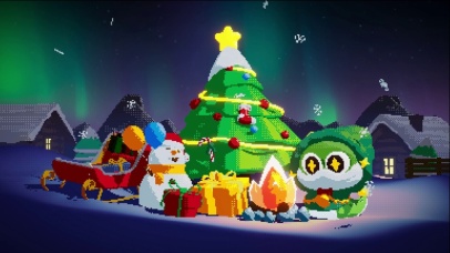 响响蛇-圣诞像素风