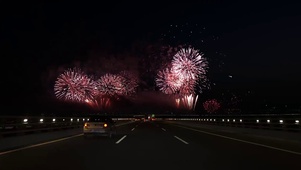 对着烟花祝福您