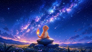 小火龙与星空