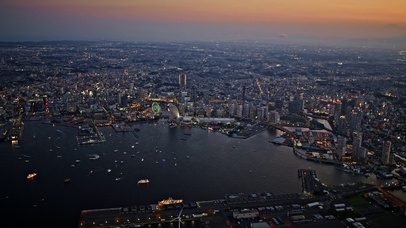 4k城市夜景航拍