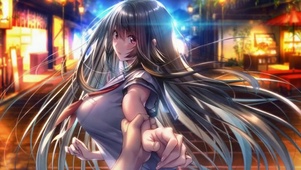 二次元长发美少女