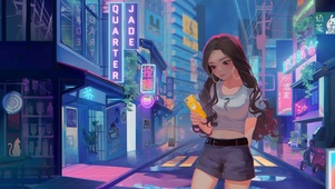 动漫街道少女
