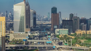 4K 高清 迪拜滨海摩天大楼