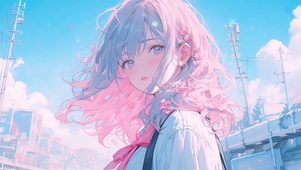 校服樱花女孩