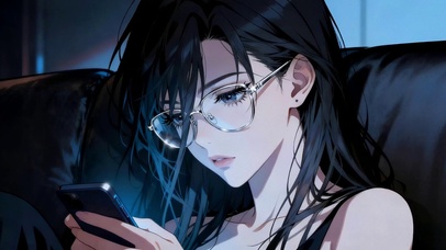 眼镜美女高清4k