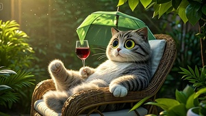 休闲的猫