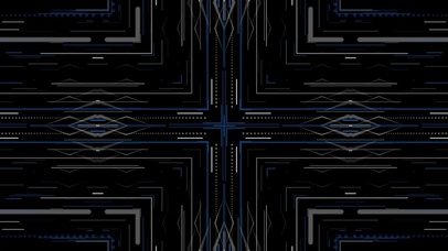 科技蓝色线条万花筒