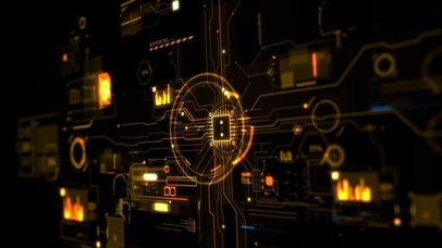 炫酷鎏金科技HUD元素4K