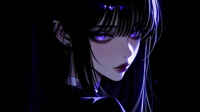 暗紫酷感少女