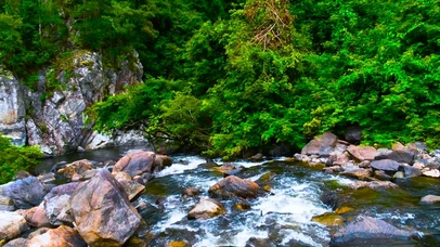山间护眼清凉流水