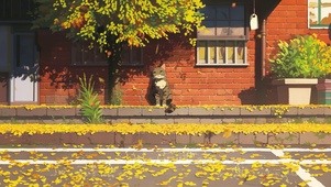 墙边的猫