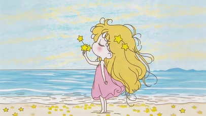 海滩小女孩