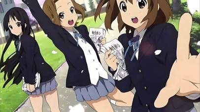 轻音少女秋山澪田井中律可爱