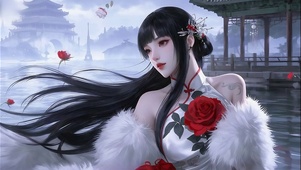 国风旗袍美女