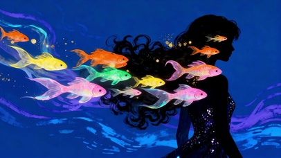 彩鳞空境人鱼少女