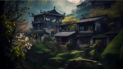 4k护眼江南烟雨