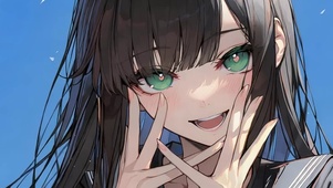 黑发美少女