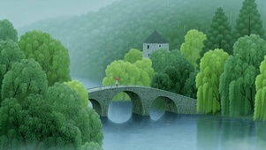 治愈风景插画