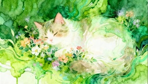 护眼小清新猫咪