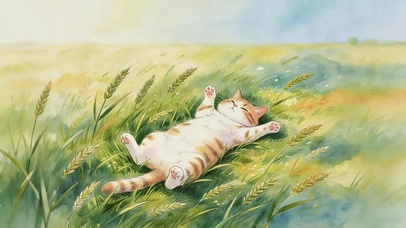 草地上猫咪