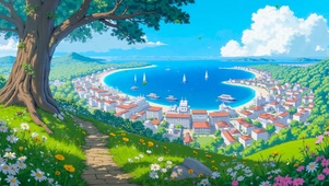 治愈海边小镇