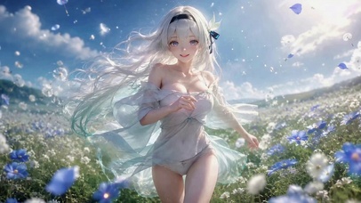 花海微风少女