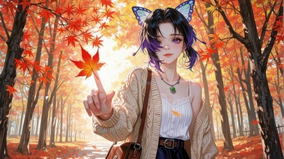 枫林毛衣少女蝴蝶忍