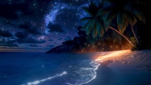 星夜大海