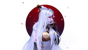 白发少女御姐