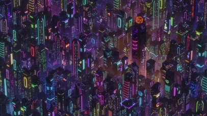赛博朋克城区4k