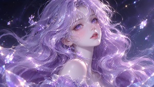 紫发少女
