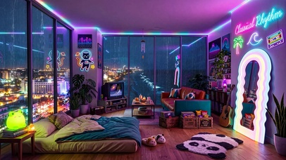温馨海景房间