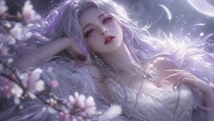 落樱银发睡美人