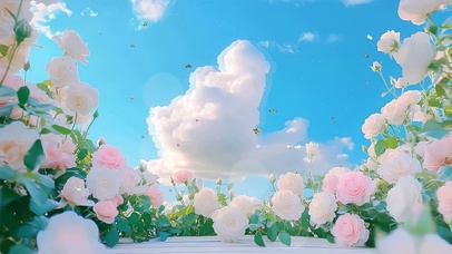 护眼花景