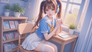 青春美少女高清4k