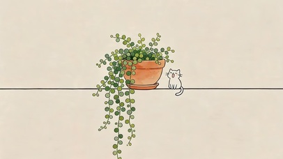 绿植小猫咪